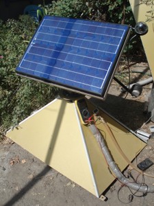 Solar power station 1000W without concentrator